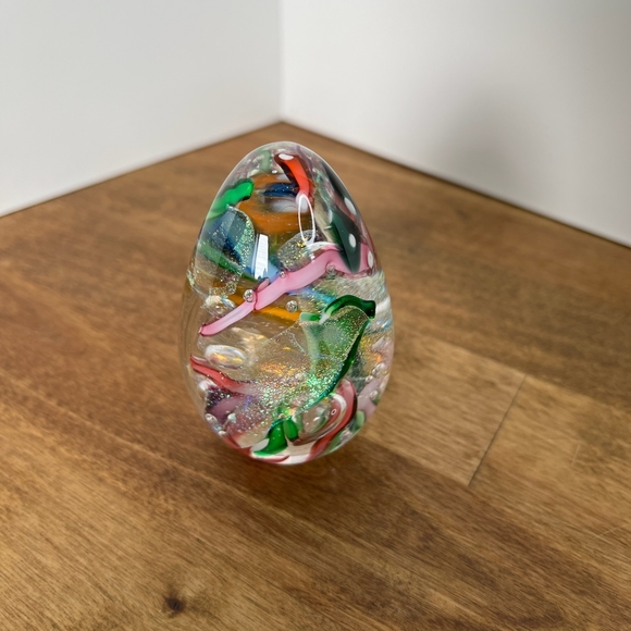 Other - Festival Multicolor Dichroic Glass Egg